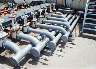 ポンプ廻り配管防蝕施工事例画像